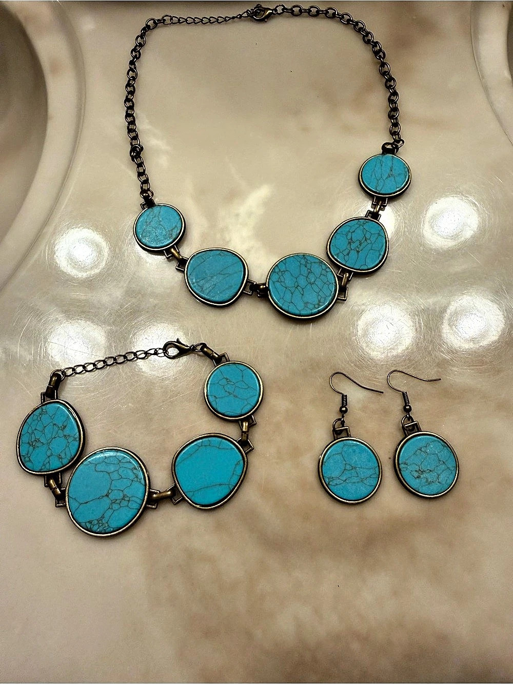 Turquoise Statement Jewelry Set